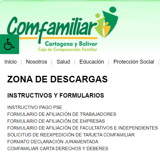 Certificado de filiación familiar cartagenero